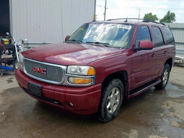 1GKEK63U44J161683 - 2004 GMC YUKON DENA RED photo 2