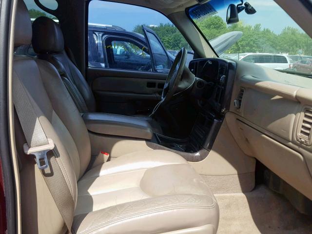 1GKEK63U44J161683 - 2004 GMC YUKON DENA RED photo 5