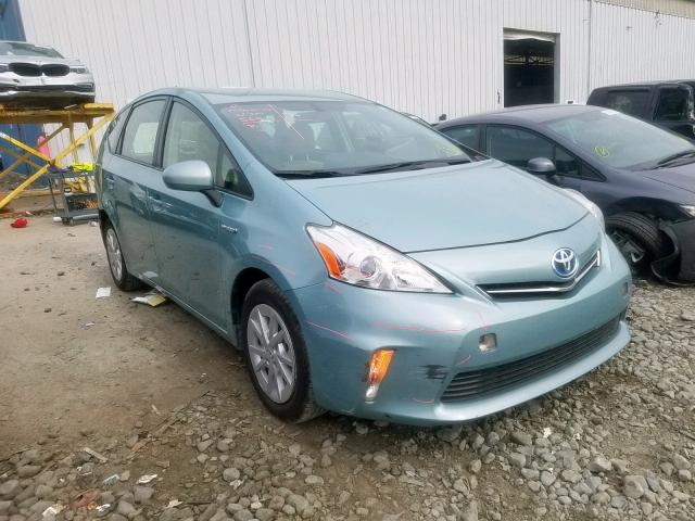 JTDZN3EU6D3288150 - 2013 TOYOTA PRIUS V TEAL photo 1