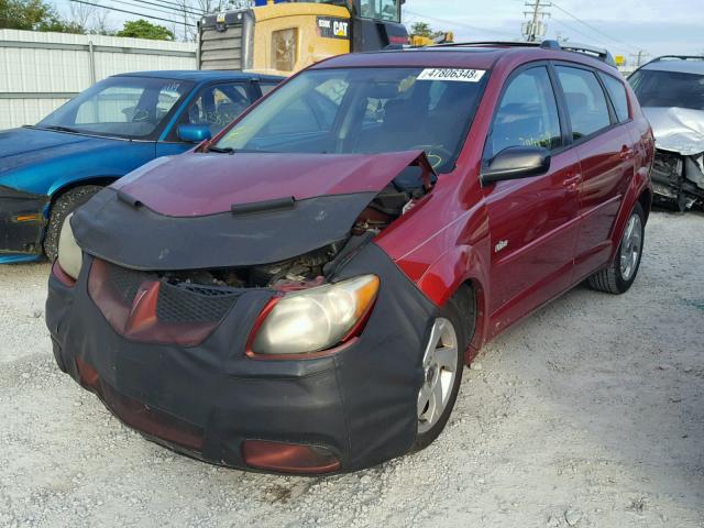 5Y2SL62894Z465044 - 2004 PONTIAC VIBE RED photo 2