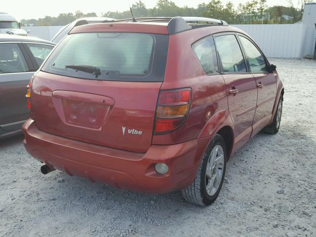 5Y2SL62894Z465044 - 2004 PONTIAC VIBE RED photo 4