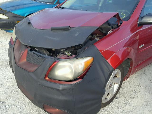 5Y2SL62894Z465044 - 2004 PONTIAC VIBE RED photo 9