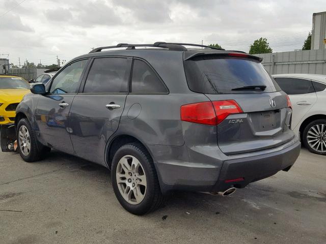 2HNYD28488H536013 - 2008 ACURA MDX TECHNO GRAY photo 3