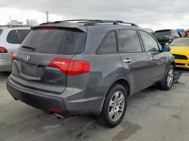 2HNYD28488H536013 - 2008 ACURA MDX TECHNO GRAY photo 4