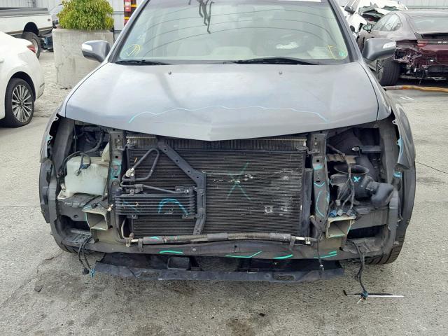 2HNYD28488H536013 - 2008 ACURA MDX TECHNO GRAY photo 9