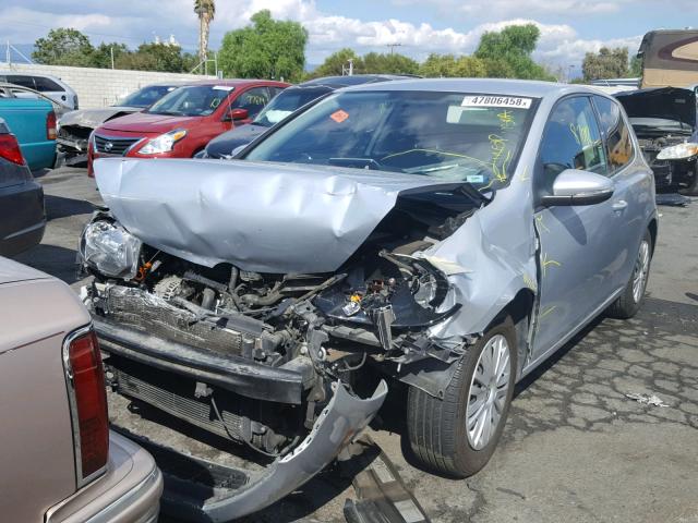 WVWBB7AJ7CW115084 - 2012 VOLKSWAGEN GOLF SILVER photo 2