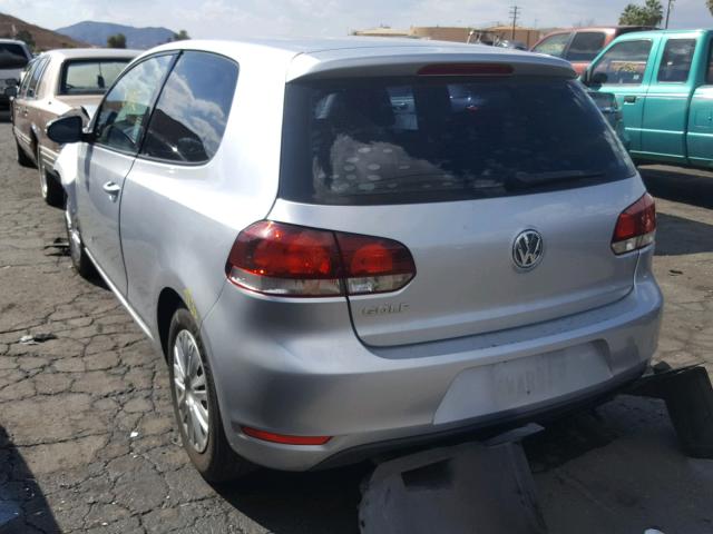 WVWBB7AJ7CW115084 - 2012 VOLKSWAGEN GOLF SILVER photo 3