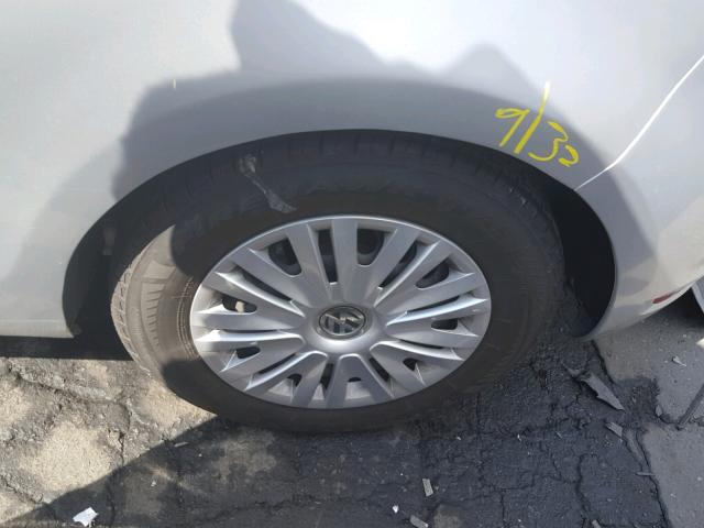 WVWBB7AJ7CW115084 - 2012 VOLKSWAGEN GOLF SILVER photo 9