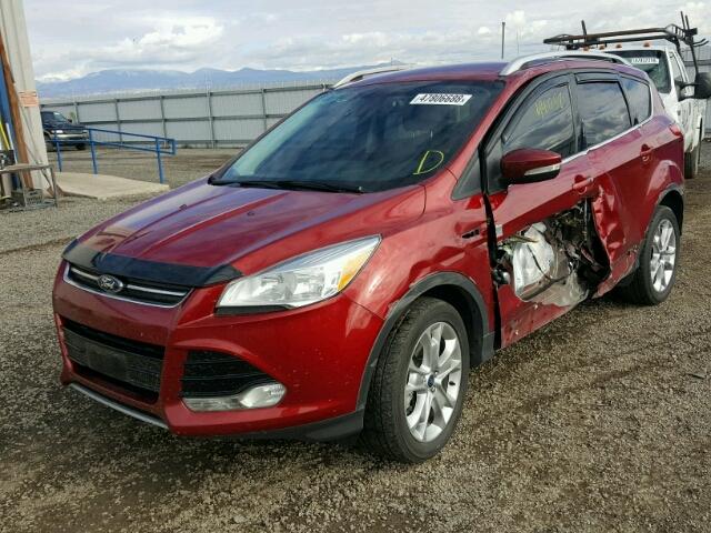 1FMCU9J94EUD09582 - 2014 FORD ESCAPE TIT MAROON photo 2