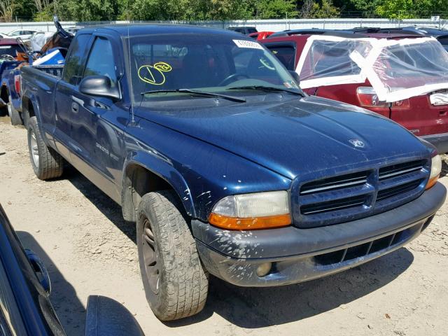 1B7GG32N32S563698 - 2002 DODGE DAKOTA SPO BLUE photo 1