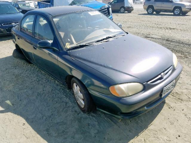 KNAFB121XY5825037 - 2000 KIA SEPHIA BAS GREEN photo 1