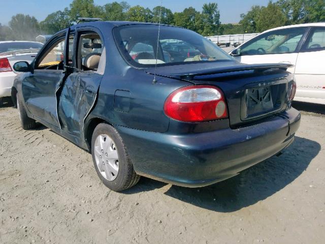 KNAFB121XY5825037 - 2000 KIA SEPHIA BAS GREEN photo 3