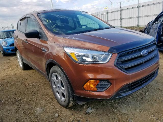 1FMCU0F72HUA34639 - 2017 FORD ESCAPE S ORANGE photo 1