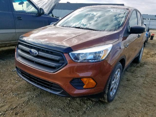 1FMCU0F72HUA34639 - 2017 FORD ESCAPE S ORANGE photo 2