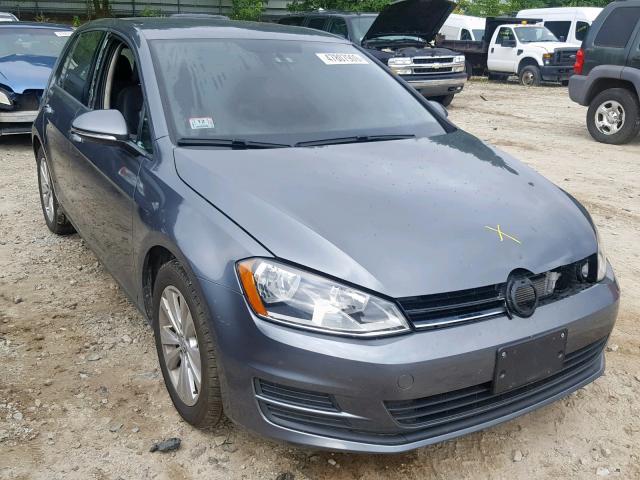 3VWRA7AU6FM038933 - 2015 VOLKSWAGEN GOLF TDI GRAY photo 1