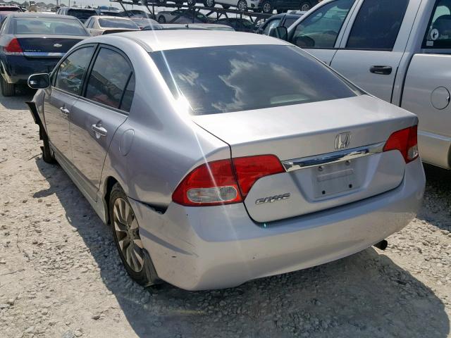 2HGFA15819H515093 - 2009 HONDA CIVIC EX GRAY photo 3