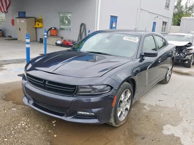 2C3CDXJG9HH511496 - 2017 DODGE CHARGER SX GRAY photo 2