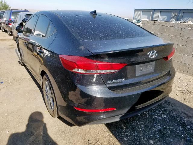 5NPD84LF6HH033066 - 2017 HYUNDAI ELANTRA BLACK photo 3