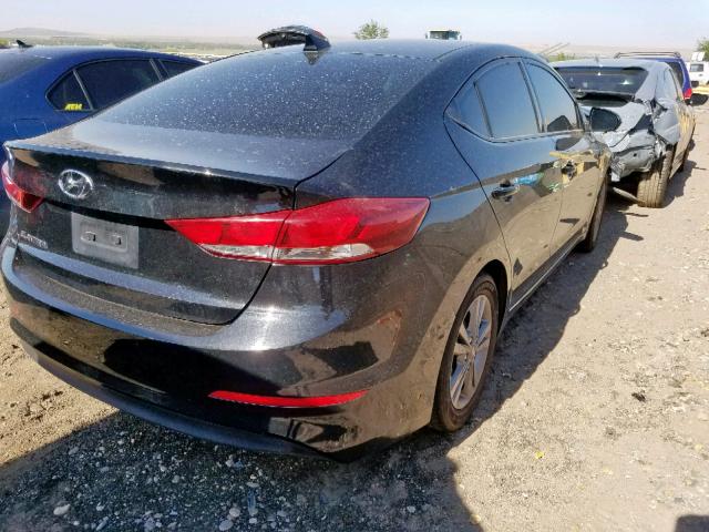 5NPD84LF6HH033066 - 2017 HYUNDAI ELANTRA BLACK photo 4