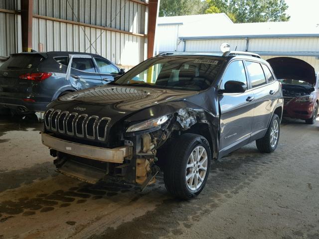 1C4PJLCB4EW225570 - 2014 JEEP CHEROKEE L GRAY photo 2