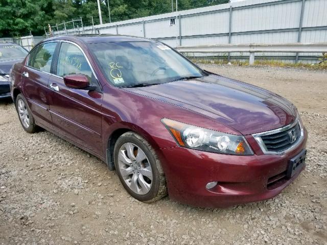 1HGCP36888A083322 - 2008 HONDA ACCORD EXL RED photo 1