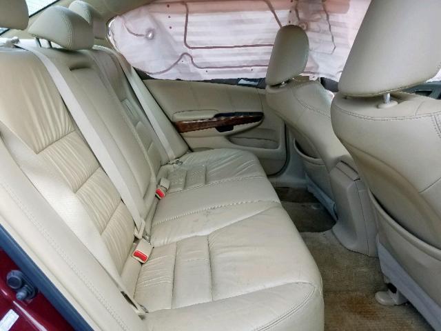 1HGCP36888A083322 - 2008 HONDA ACCORD EXL RED photo 6