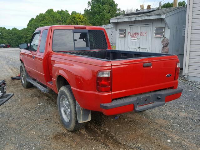 1FTZR45E24PA04833 - 2004 FORD RANGER SUP RED photo 3