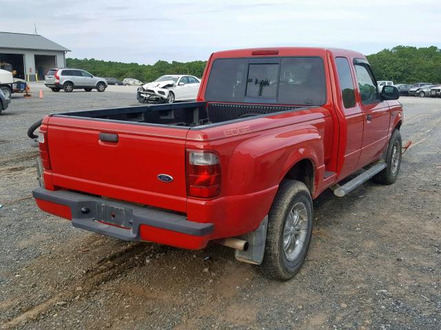 1FTZR45E24PA04833 - 2004 FORD RANGER SUP RED photo 4