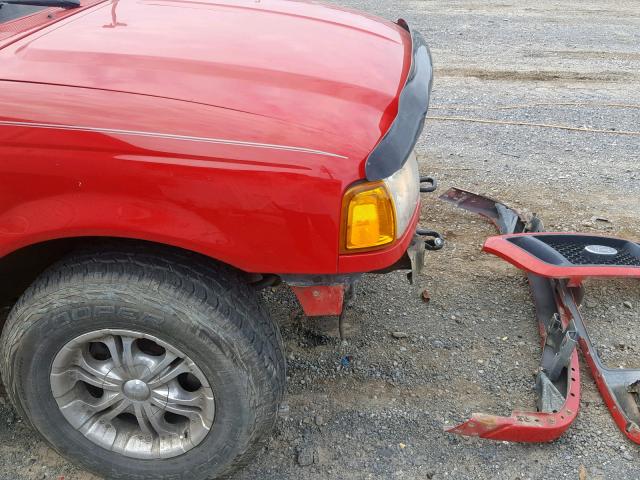 1FTZR45E24PA04833 - 2004 FORD RANGER SUP RED photo 9