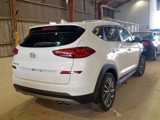 KM8J33AL0KU938352 - 2019 HYUNDAI TUCSON LIM WHITE photo 4