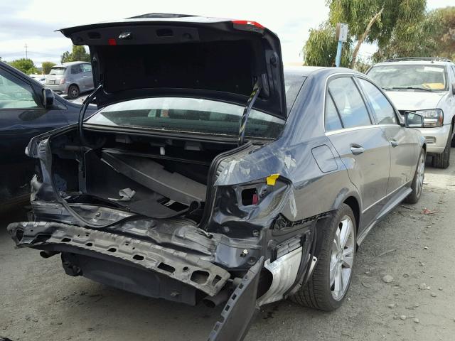 WDDHF5KB7DA690543 - 2013 MERCEDES-BENZ E 350 GRAY photo 4