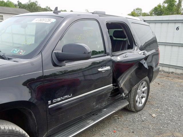 1GKFK63817J142908 - 2007 GMC YUKON DENA BLACK photo 9