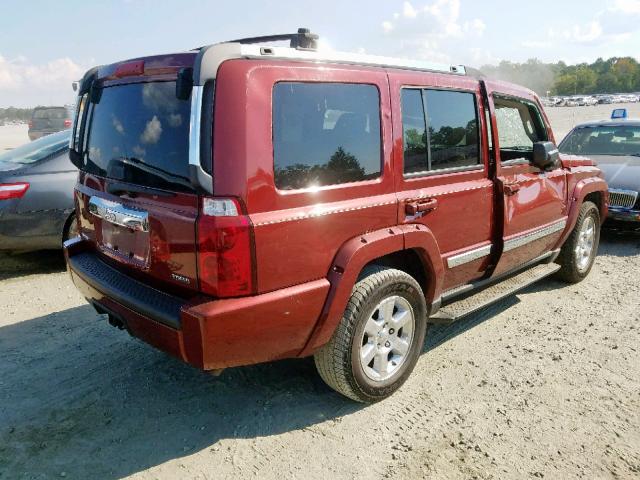1J8HH58207C660149 - 2007 JEEP COMMANDER 勃艮第红 照片 4