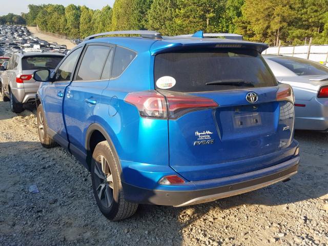 JTMWFREV9JJ155062 - 2018 TOYOTA RAV4 ADVEN BLUE photo 3