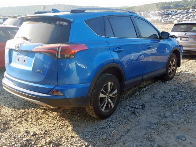 JTMWFREV9JJ155062 - 2018 TOYOTA RAV4 ADVEN BLUE photo 4