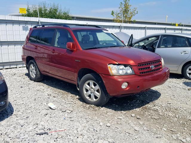 JTEHF21A810001091 - 2001 TOYOTA HIGHLANDER RED photo 1