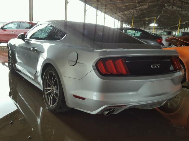 1FA6P8CF5H5312887 - 2017 FORD MUSTANG GT SILVER photo 3