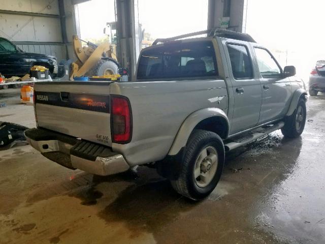 1N6ED27T5YC421869 - 2000 NISSAN FRONTIER C SILVER photo 4