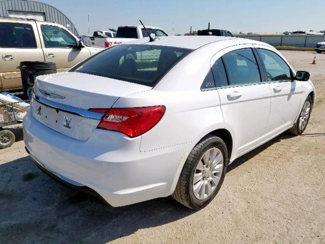 1C3CCBABXCN204476 - 2012 CHRYSLER 200 LX WHITE photo 4