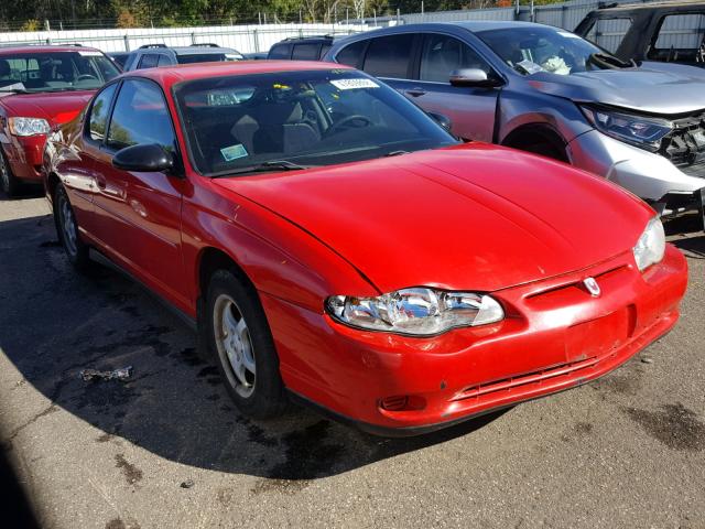 2G1WW12E129140180 - 2002 CHEVROLET MONTE CARL RED photo 1