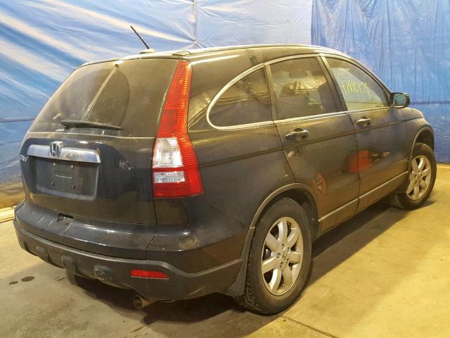 5J6RE48748L017602 - 2008 HONDA CR-V EXL BLACK photo 4