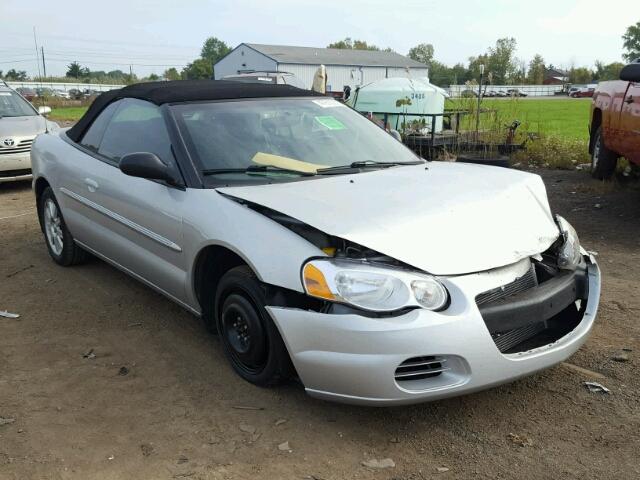 1C3EL75R44N186636 - 2004 CHRYSLER SEBRING GT SILVER photo 1