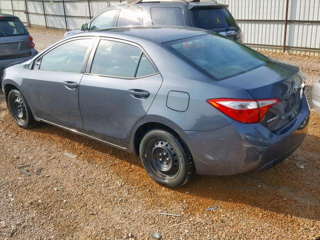 5YFBURHEXEP031562 - 2014 TOYOTA COROLLA L GRAY photo 3