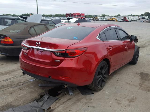 JM1GJ1T66F1173185 - 2015 MAZDA 6 TOURING RED photo 4