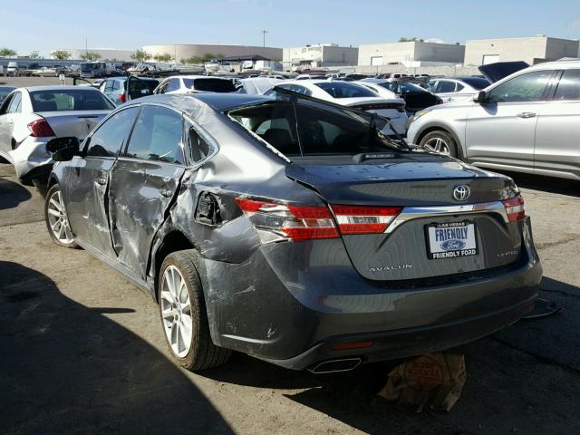 4T1BK1EB7DU012529 - 2013 TOYOTA AVALON BAS GRAY photo 3