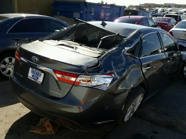 4T1BK1EB7DU012529 - 2013 TOYOTA AVALON BAS GRAY photo 4