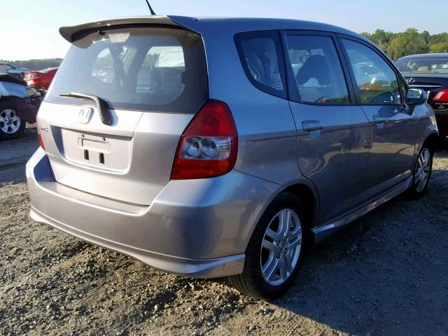 JHMGD38678S042841 - 2008 HONDA FIT SPORT 银色 照片 4