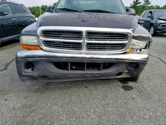 1D7HL12X53S301274 - 2003 DODGE DAKOTA SXT GRAY photo 9