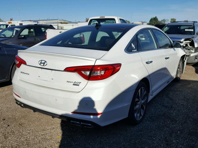 5NPE34AB2FH181599 - 2015 HYUNDAI SONATA SPO WHITE photo 4