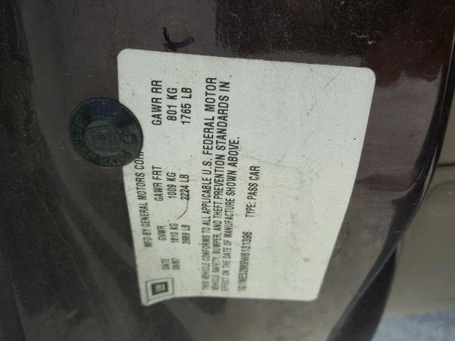 1G1NE52M9W6131396 - 1998 CHEVROLET MALIBU LS Tünd qırmızı foto 10